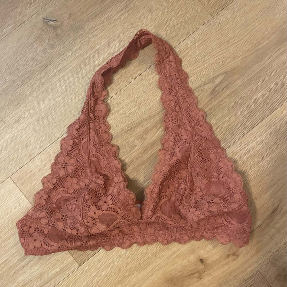 Free People Brown Lace Bralette Intimates